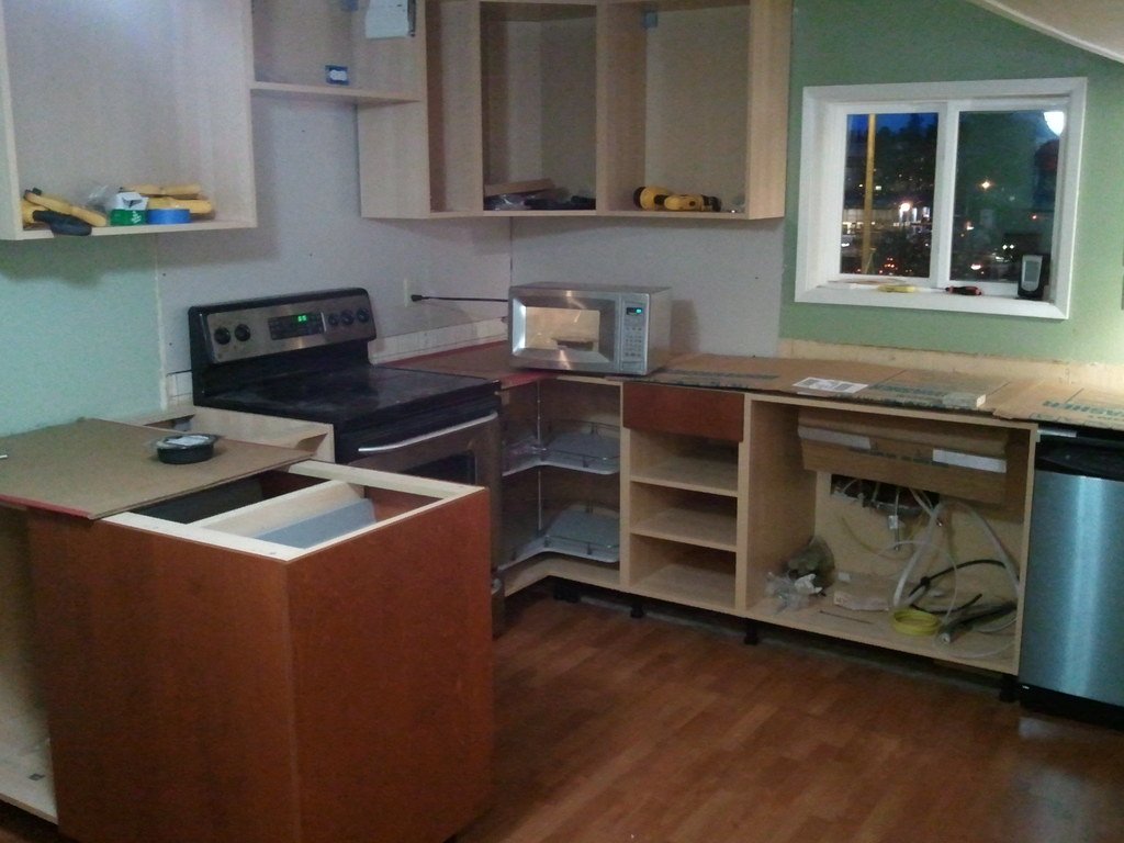 Organized kitchen cabinet with neatly arranged dishware